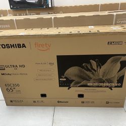 Toshiba 65” Fire TV 4K New! Finance For $50 Down Payment!!