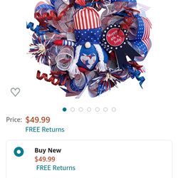 USA Mesh Wreath 