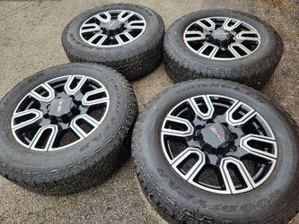 Gmc sierra at4 2500 oem wheels and tires 