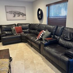 leather sectional  $500