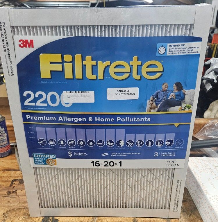 6 3M Heater Filters
