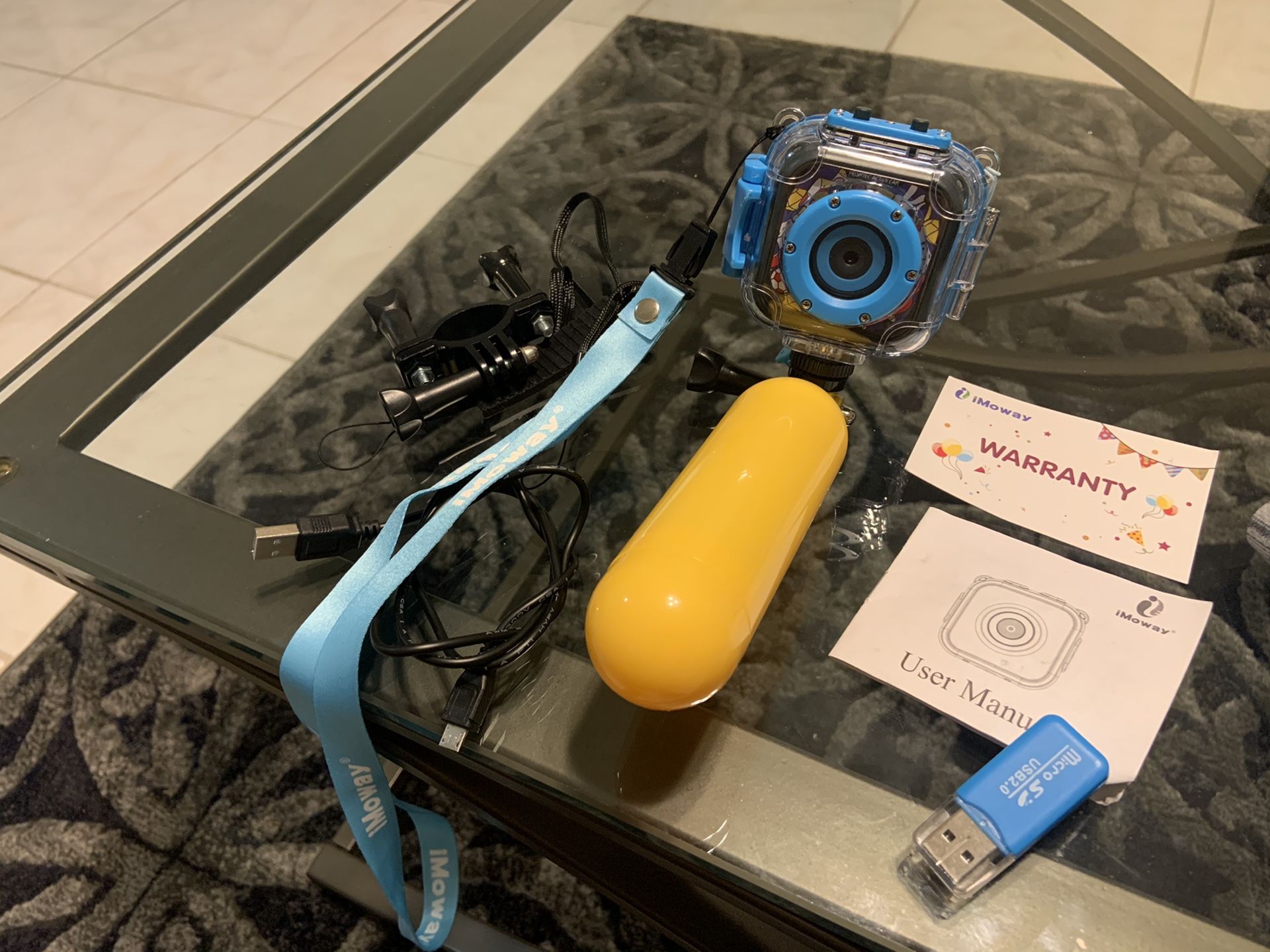 Underwater video camera With SD card