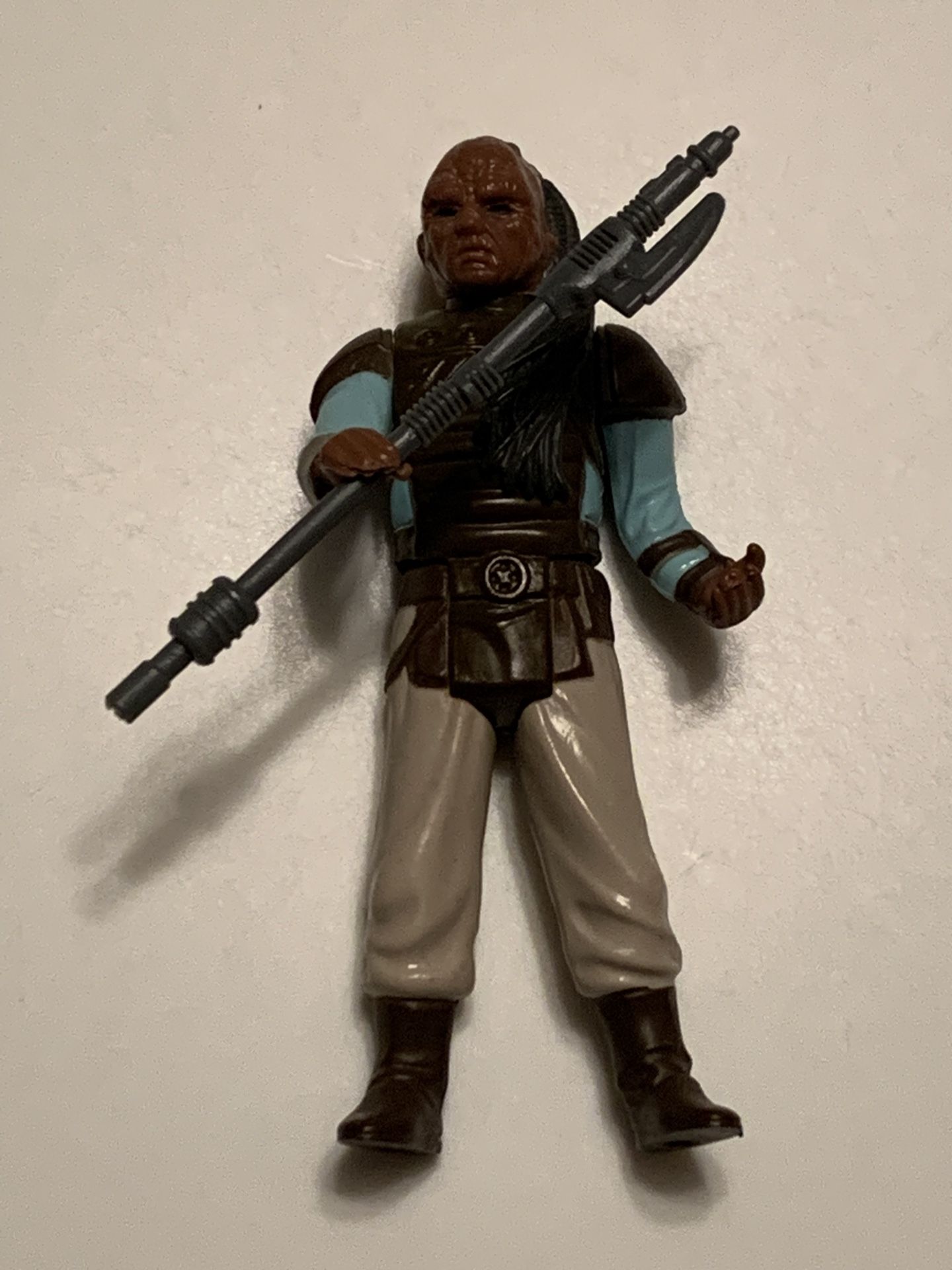 Star Wars Return Of The JEDI “WEEQUAY” From 1983 with FORCE PIKE Weapon=ORIGINAL