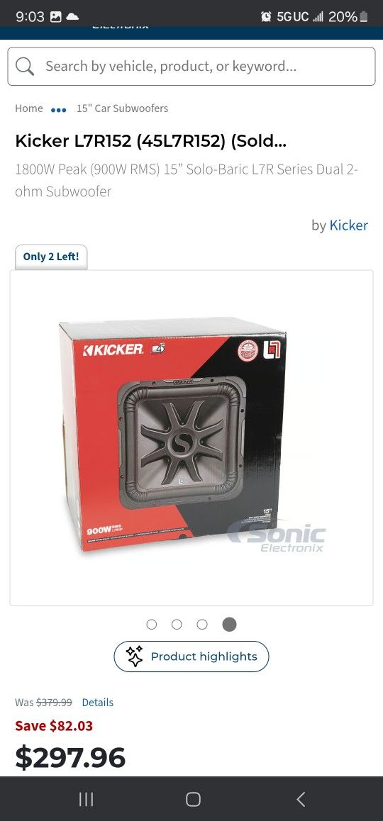 Kicker 15"