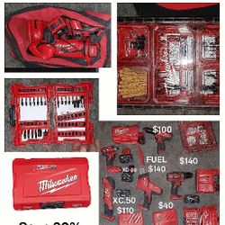 Milwaukee Tool Kit – Lightly Used  
M18 + M12 Platforms | PACKOUT + Bonus Bag | $1,250 Value → $1,000 Bundle  