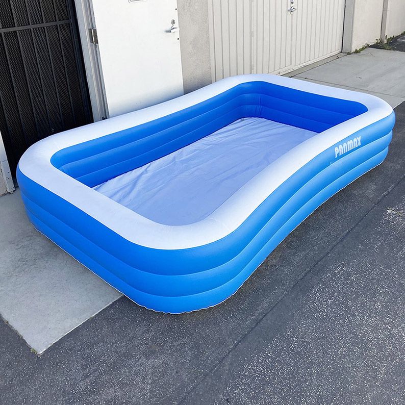 New in box $35 Full-Sized Inflatable Pool for Kids Adults, 118x72x22” Swimming Pool Outdoor, Garden, Backyard 