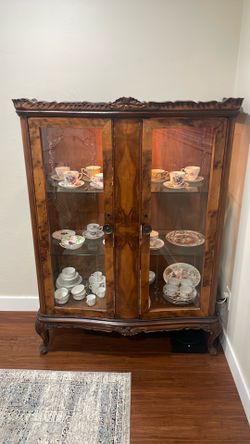 Victorian Era Curio Cabinet