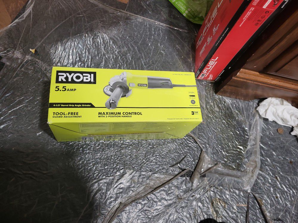 Ryobi Grinder Electric  4 1/2" NEW