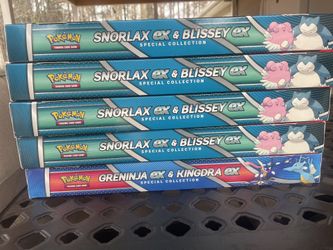Pokemon TCG Snorlax Ex & Blissey Ex And Greninja Ex Collection Box