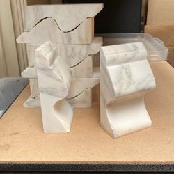 Marble Book-Ends for Bookshelf