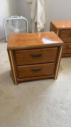 Bedroom Set – Dresser with Mirror + 2 Nightstands