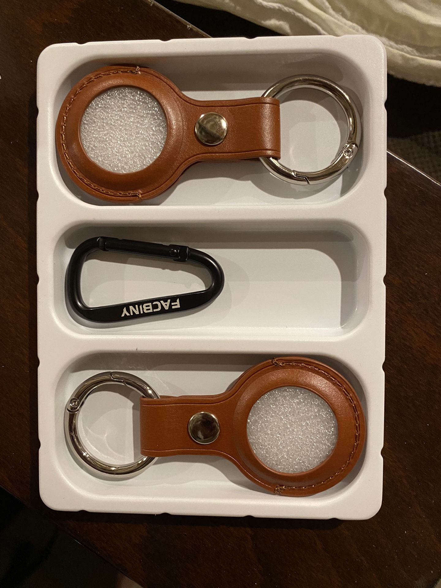 Protective Leather Key Chain For Airtag
