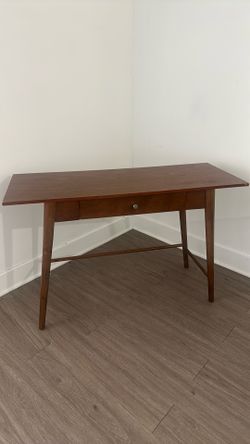 Mid-Century Modern Wood Writing Desk