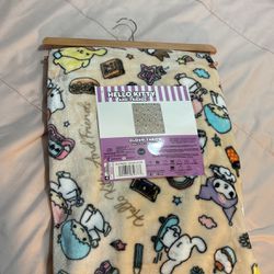 Hello Kitty And Friends Cloud Throw Blanket 