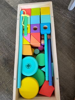 LOVEVERY Block Set | Solid Wood Building Blocks and Shapes