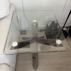 Glass End Table