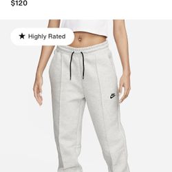 Nike Small Sportswear Tech Fleece Women's Mid-Rise Joggers and Nike One Small Women's Dri-FIT High-Waisted 3" Brief-Lined Shorts
