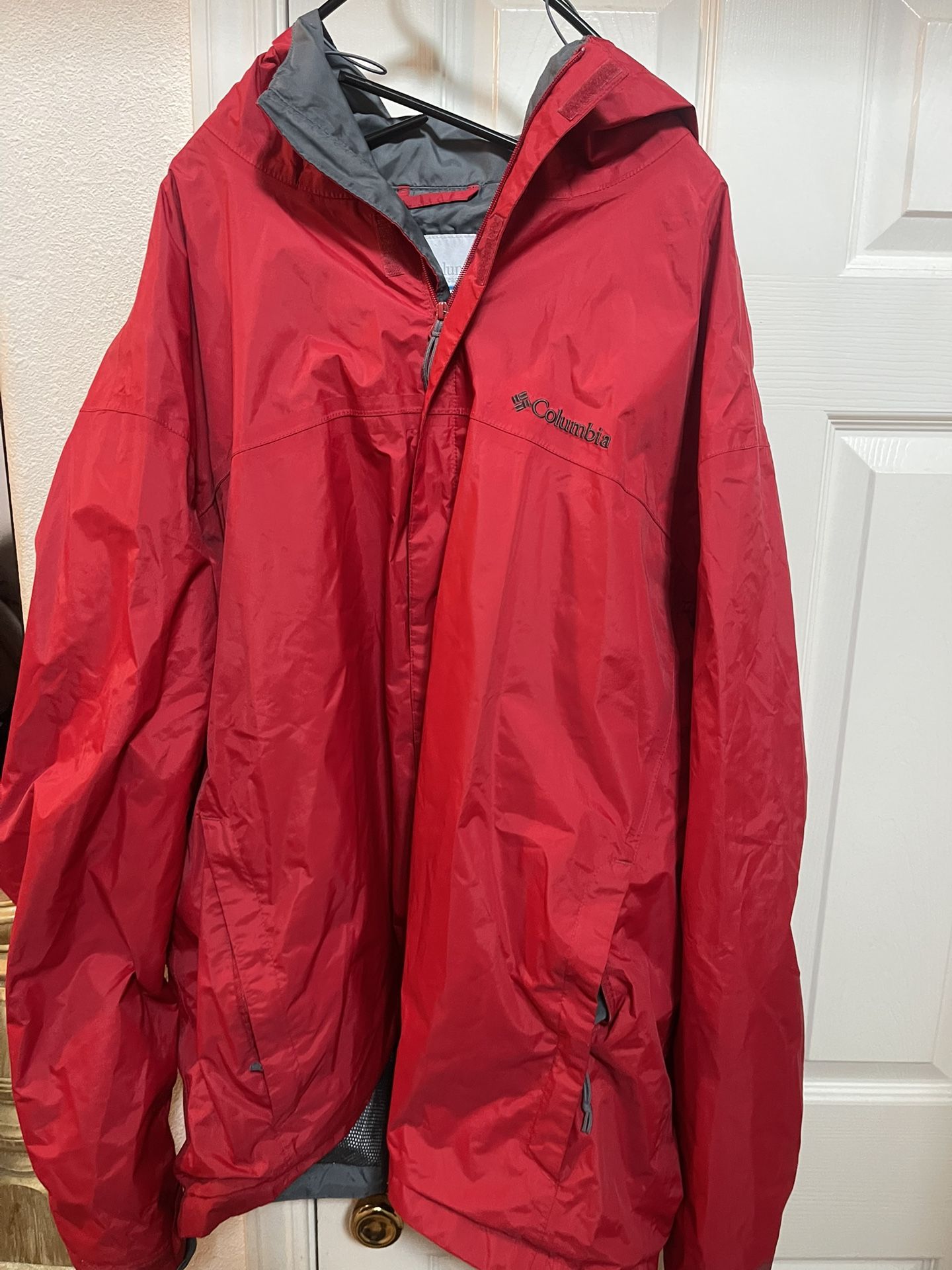 Red Columbia Windbreaker Size 2x