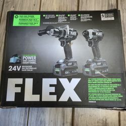 FLEX 24-volt 2-Tool Power Tool Combo Kit with Soft Case (2-Batteries and Charger Included) #120765