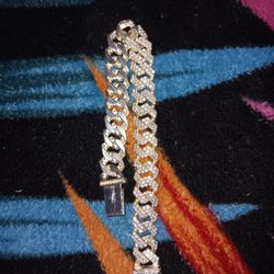 Real Silver With Diamond