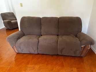 Couches and love seat and recliner