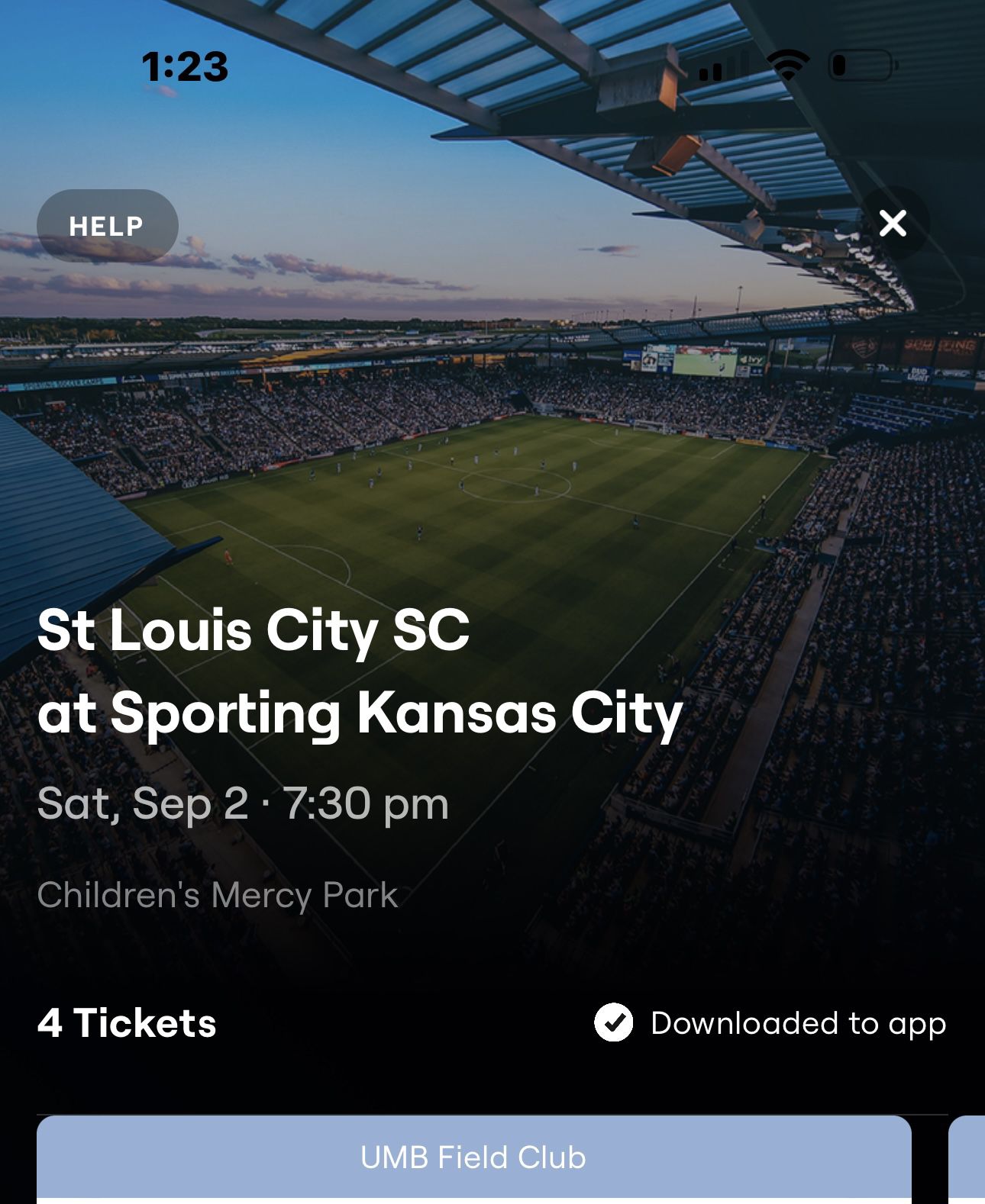 4 Tickets To Sporting KC Host STL Saturday 9/2