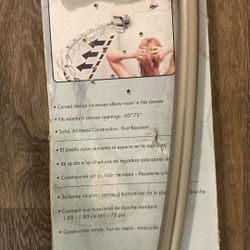 curved shower curtain rod. 