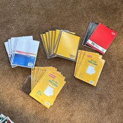 School Supplies College Ruled Papers And Notebooks