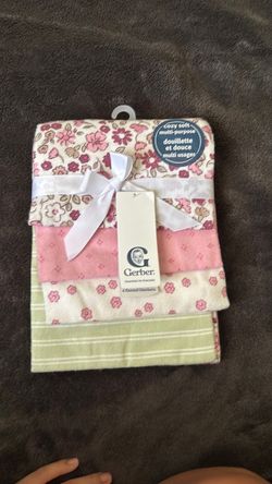 Gerber 4-Pack Flannel Baby Blankets
