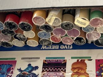 Large collection lot of older posters with retail display box