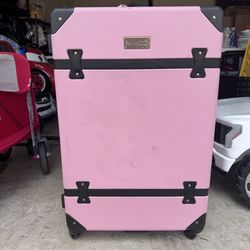 Juicy Couture Large Pink Suitcase