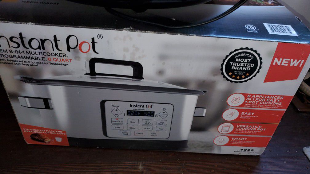🧁SOLD🧁Instant Pot Gem 6 Qt 8-in-1 Programmable Multicooker
