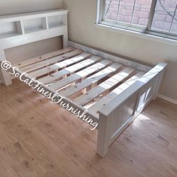 White Full Bed Frame Other Colors Available 