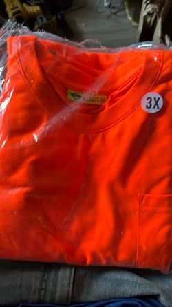 Safety Orange T-Shirt Size 3X