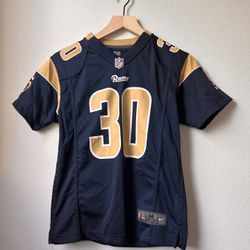 Nike On-Field Los Angeles Rams Official NFL Jersey Youth Size M 10/12 Gurley 30