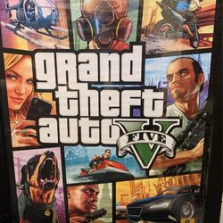 GTA 5 Poster In Frame