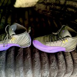 Jordan 12 Purple And Black 