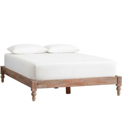 Solid Wood Bed Frame – Pottery Barn Astoria Turned Leg Platform Bed (Only Frame — NO Supports)