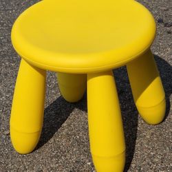Vintage Ikea Mammut Children's Stool YELLOW