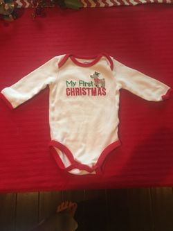 Carters newborn Christmas onesie!