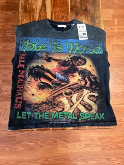 Valley Dreams (VALE) Men's 'Vale Vs World' Black Washed Tee