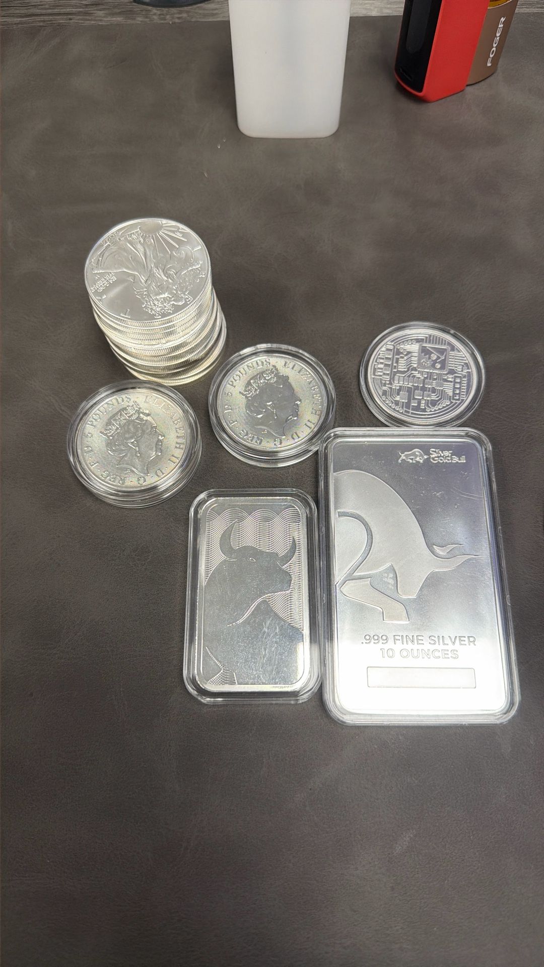 35 Oz Lot Silver Bars And Rounds 999 Solid Silver