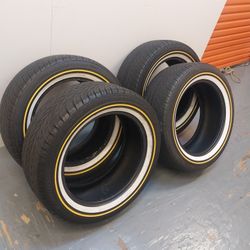 Vogue Tires Tyers 235 55 17 Set Of 4 White Wall