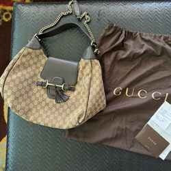 Authentic Gucci Emily Hobo Handbag