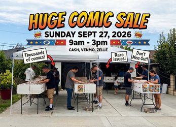 HUGE SALE OF COMICS 9/27/26