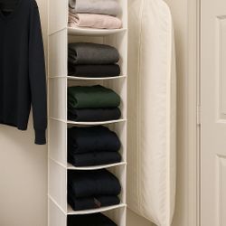 Hanging Fabric Closet Organizer – 6 Shelves