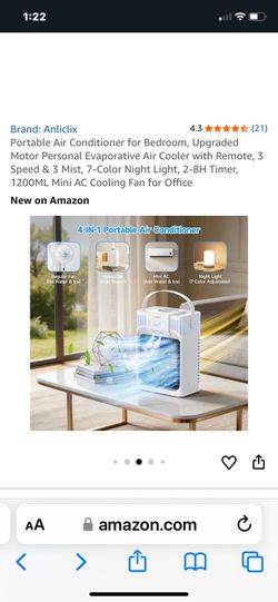 Mini portable air conditioner (for college dorm essentials)
