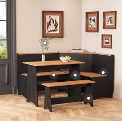 Corner Breakfast Nook Dining Set