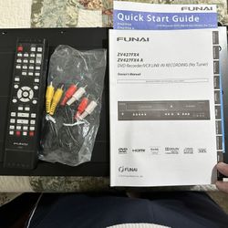 Funai  Forehead, Vcr Combo Recordable Dvd Player