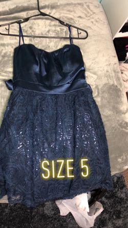 Navy blue flower dress